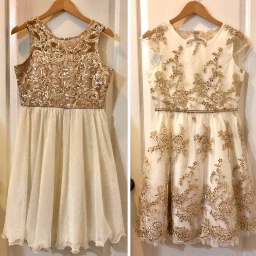 Girls Embellished Wedding Dress bundle 14-16